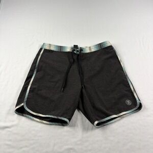 Roark Revival Board Shorts Mens Size 30 Black Hybrid Bathing Suit